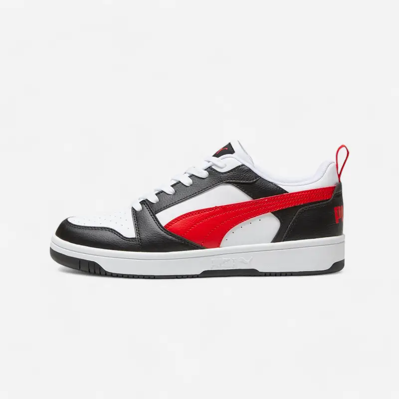 Scarpe camminata uomo PUMA REBOUND V6 LOW bianco-rosso | Puma