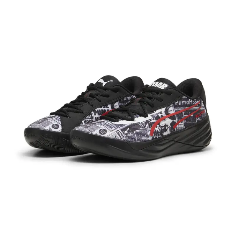 Scarpe da basket All-Pro NITRO™ Media Day PUMA Black White For All Time Red | Puma Nero