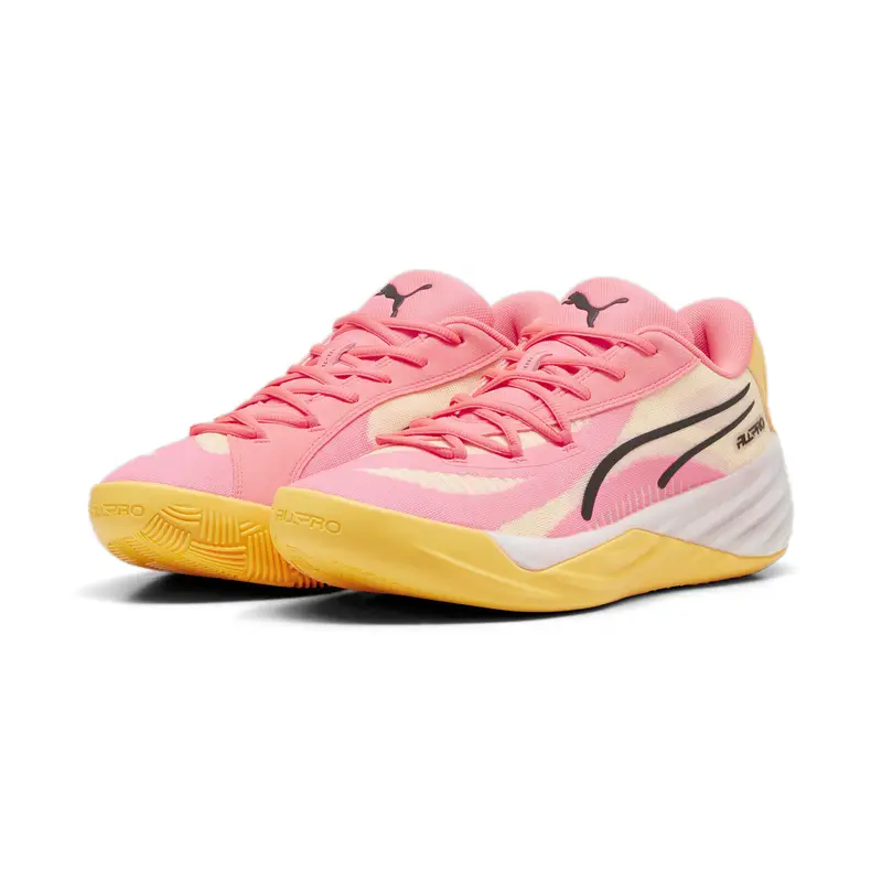 Scarpe da basket All-Pro NITRO™ PUMA Sunset Glow Sun Stream Black Pink Orange | Puma Rosa