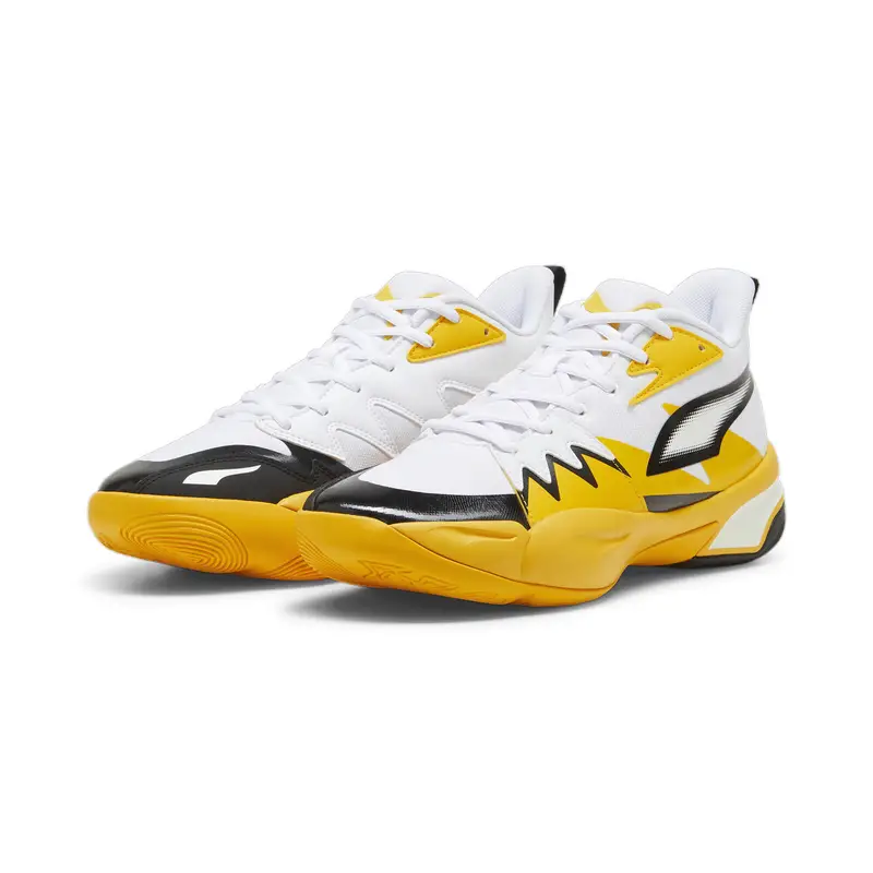 Scarpe da basket Genetics PUMA White Yellow Sizzle | Puma Bianco
