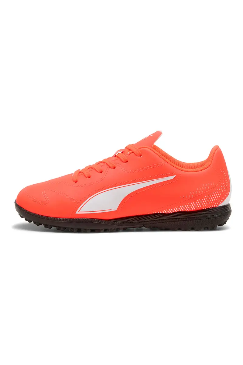 Scarpe da calcetto arancione fluo con suola turf Puma Vitoria II TT Jr [ROSSO]