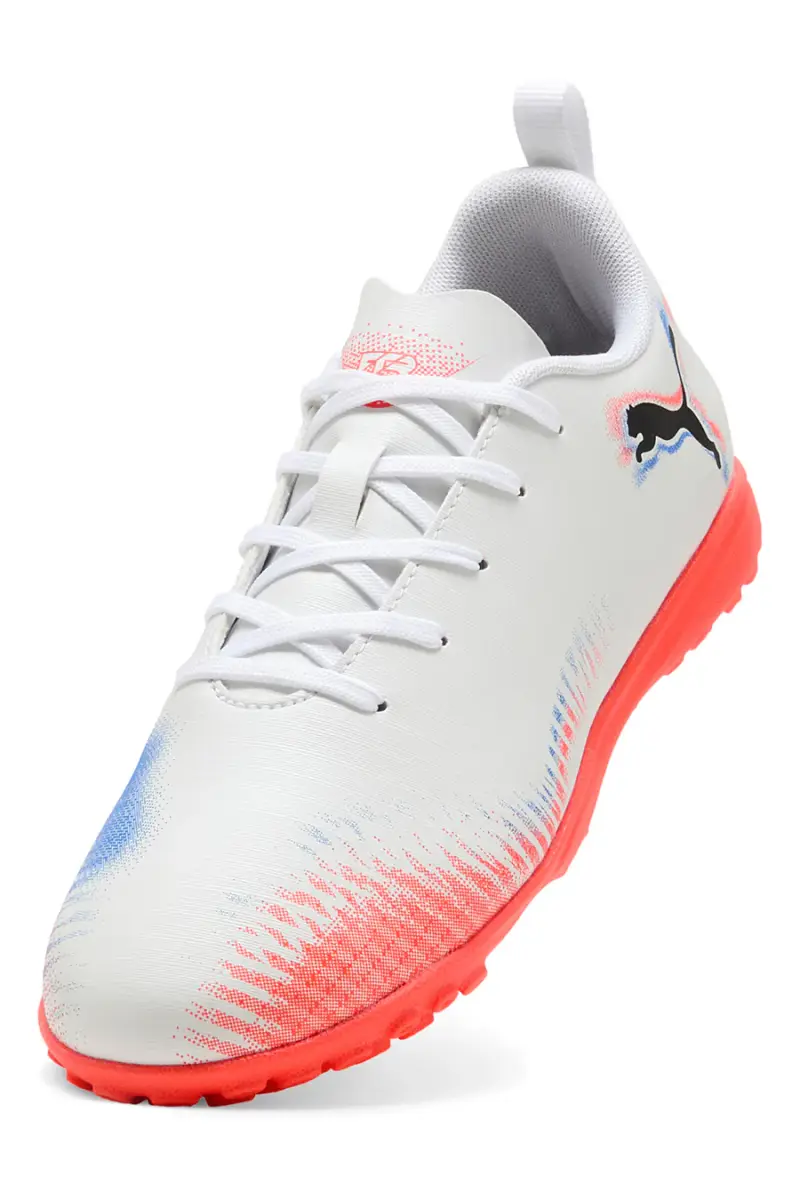 Scarpe da calcetto bianche Puma Future 8 Play TT Jr [BIANCO] miniatura 5