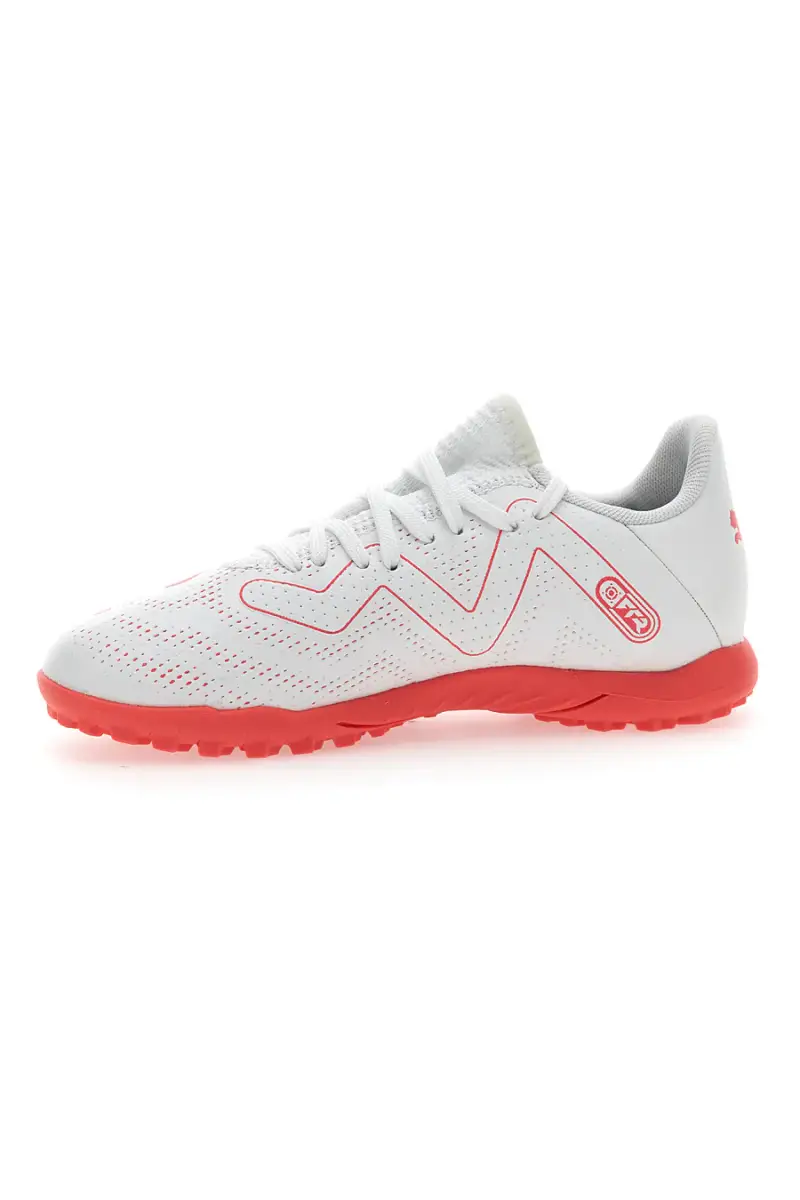 Puma Sneakers da Calcetto Future Play TT Jr Bianche e Rosse miniatura 3