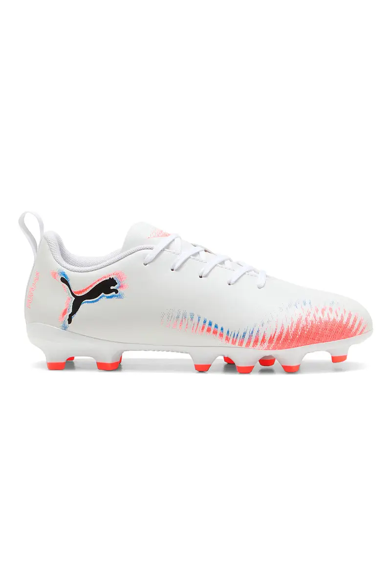 Scarpe da calcio bianche con tacchetti FG/AG Puma FUTURE 8 PLAY Jr [BIANCO]