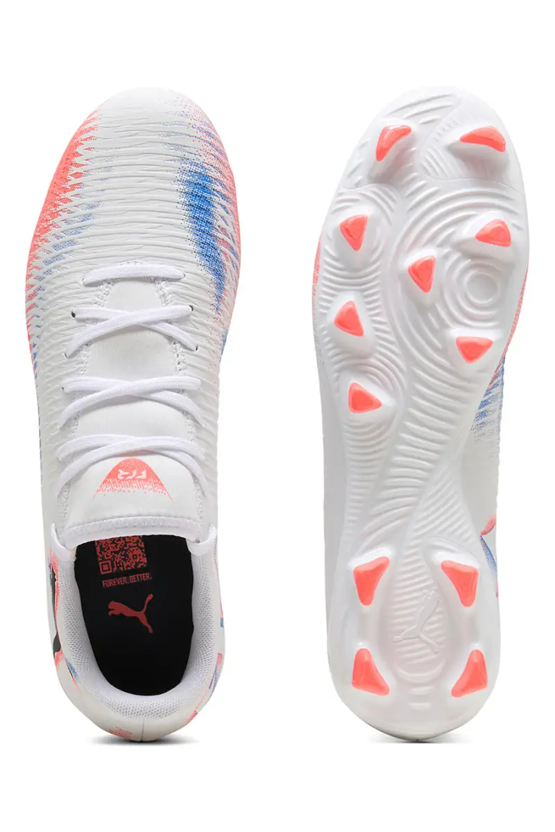 Scarpe da calcio bianche Puma Future 8 Play FG/AG [BIANCO] miniatura 4