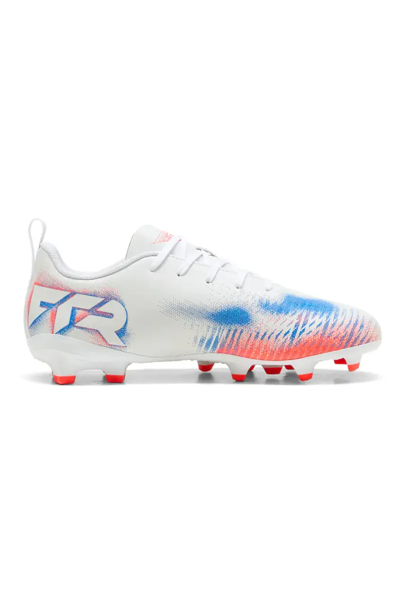 Scarpe da calcio bianche Puma Future 8 Play FG/AG Jr [BIANCO] miniatura 3