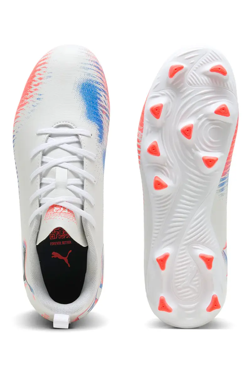 Scarpe da calcio bianche Puma Future 8 Play FG/AG Jr [BIANCO] miniatura 4
