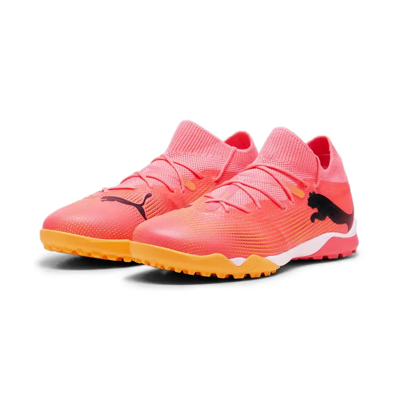 Scarpe da calcio FUTURE 7 MATCH TT PUMA Sunset Glow Black Sun Stream Pink Orange | Puma Nero