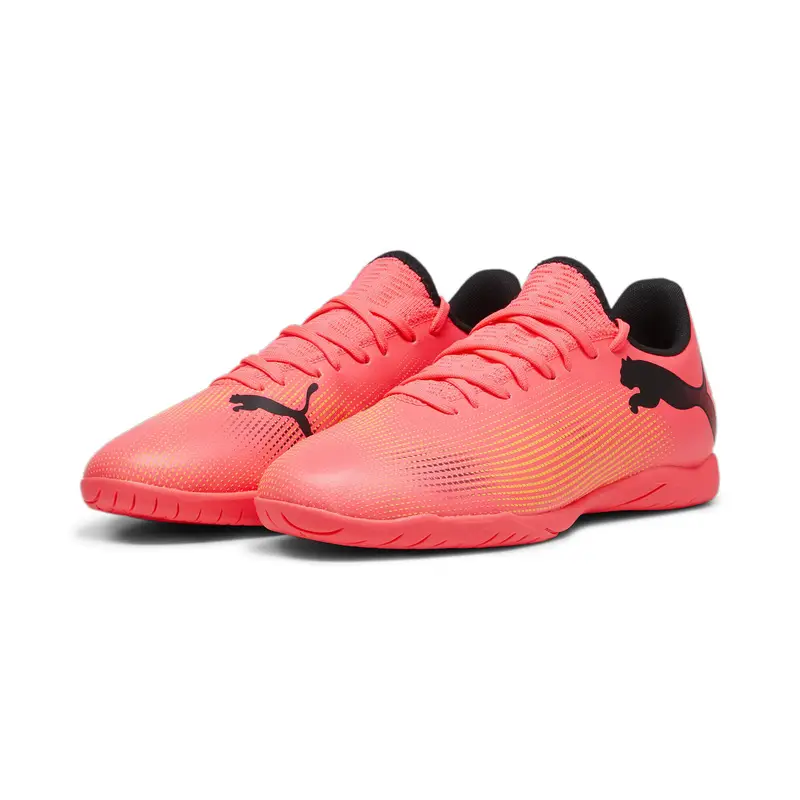 Scarpe da calcio FUTURE 7 PLAY IT PUMA Sunset Glow Black Sun Stream Pink Orange | Puma Nero