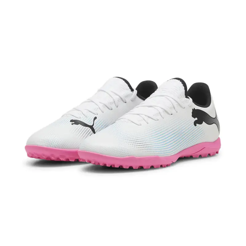 Scarpe da calcio FUTURE 7 PLAY TT PUMA White Black Poison Pink | Puma Bianco