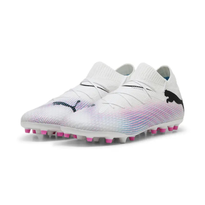 Scarpe da calcio FUTURE 7 PRO MG PUMA White Black Poison Pink | Puma Bianco