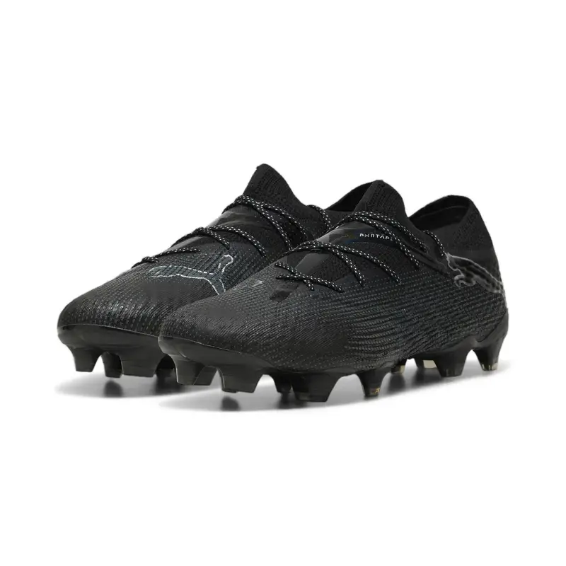 Scarpe da calcio FUTURE 7 ULTIMATE Low FG/AG PUMA Black Silver Metallic Gray | Puma Nero