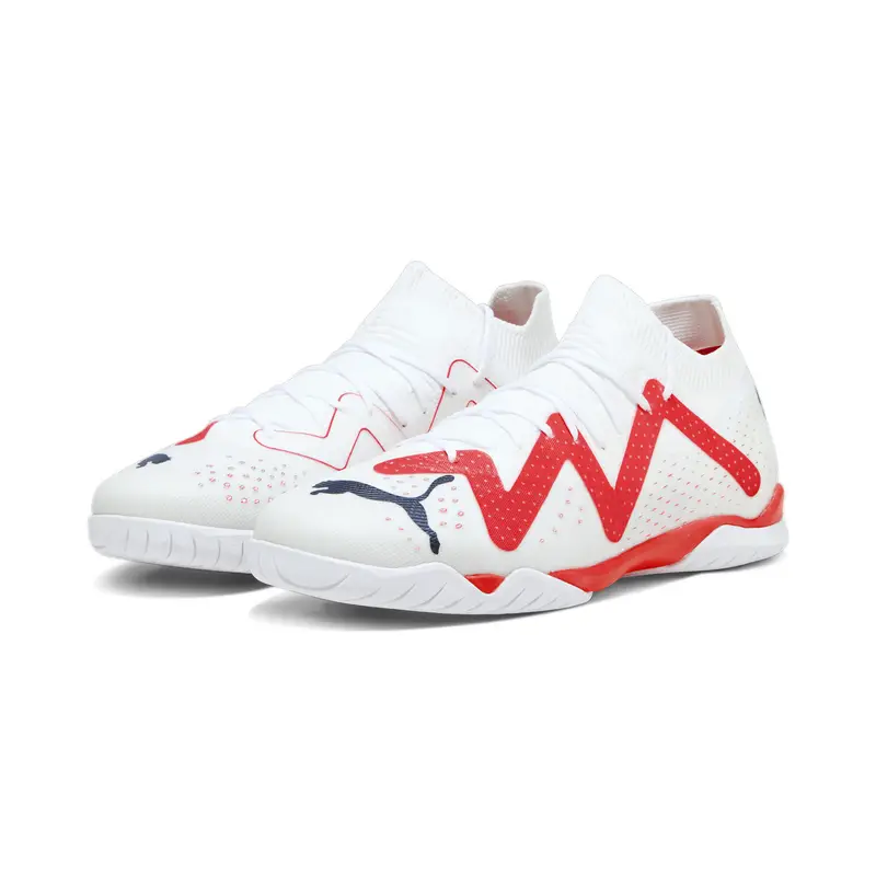 Scarpe da calcio FUTURE MATCH IT da uomo PUMA White Black Fire Orchid Red | Puma Multi