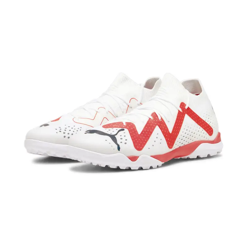 Scarpe da calcio FUTURE MATCH TT da uomo PUMA White Black Fire Orchid Red | Puma Bianco