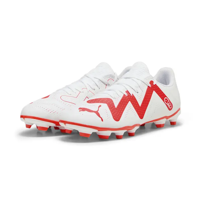 Scarpe da calcio FUTURE PLAY FG/AG da uomo PUMA White Fire Orchid Red | Puma Multi