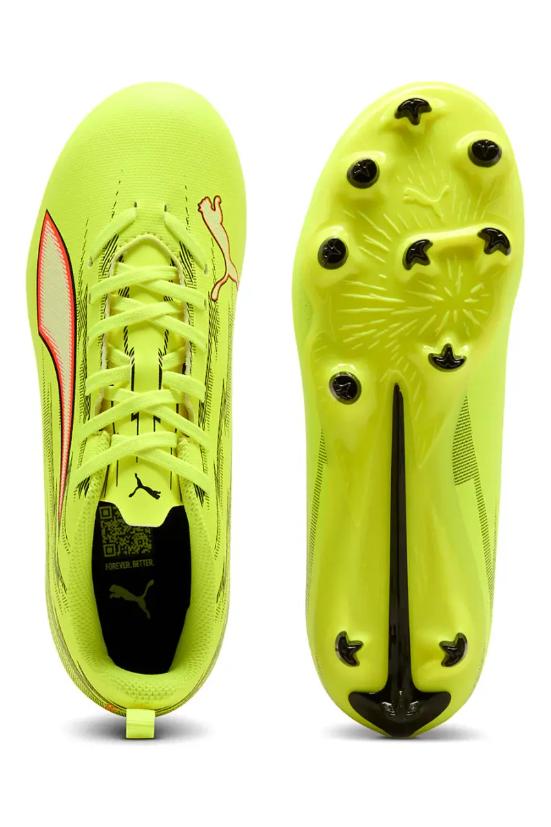 Scarpe da calcio gialle Puma Ultra 6 Play FG/AG [GIALLO] miniatura 5