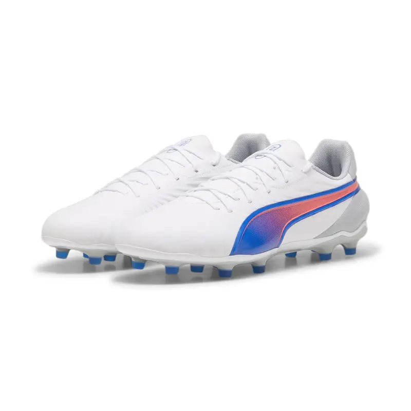 Scarpe da calcio KING MATCH FG/AG PUMA White Bluemazing Flat Light Gray Blue | Puma Bianco