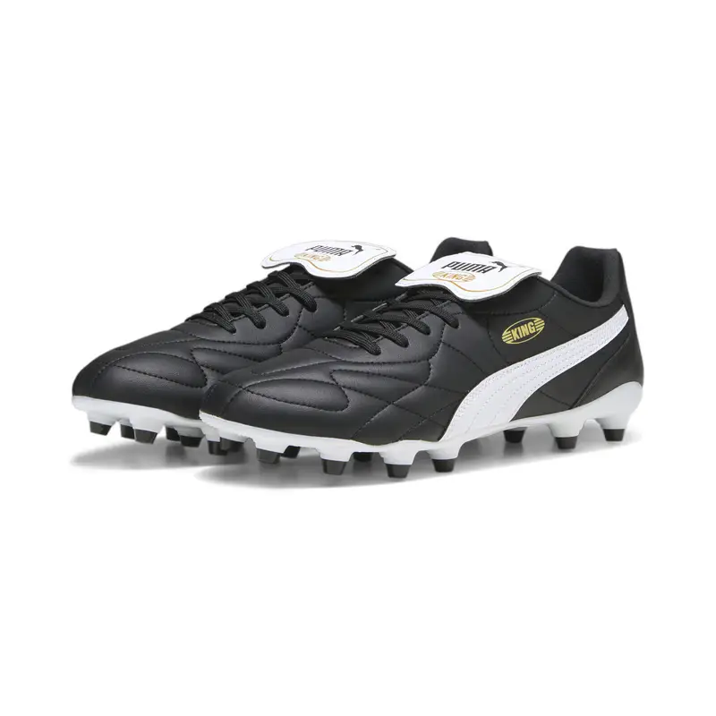 Scarpe da calcio KING MATCH MxSG PUMA Black White Gold | Puma Multi