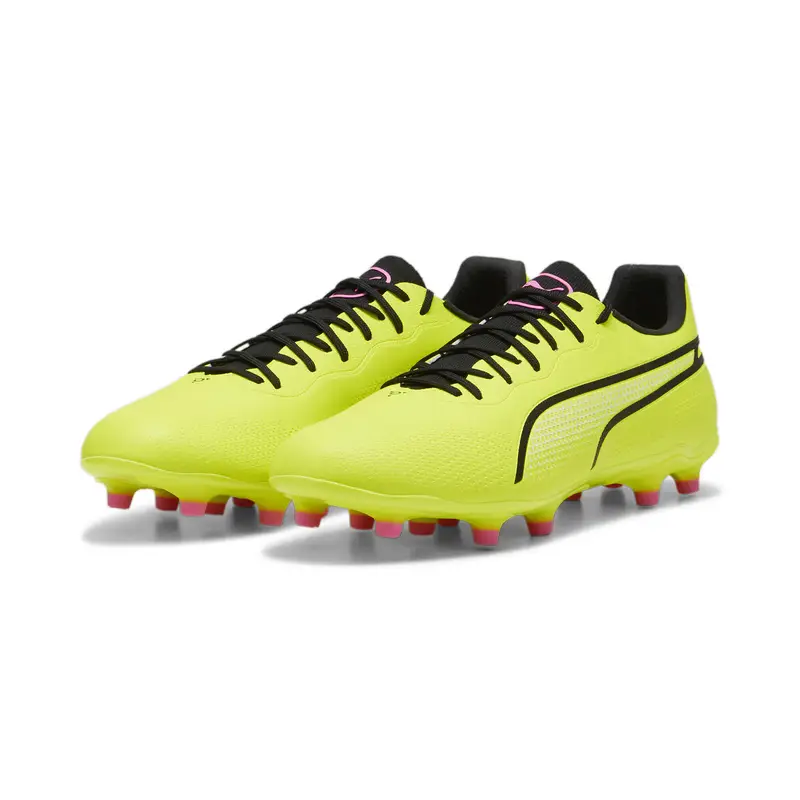Scarpe da calcio KING PRO FG/AG PUMA Electric Lime Black Poison Pink Green | Puma Nero