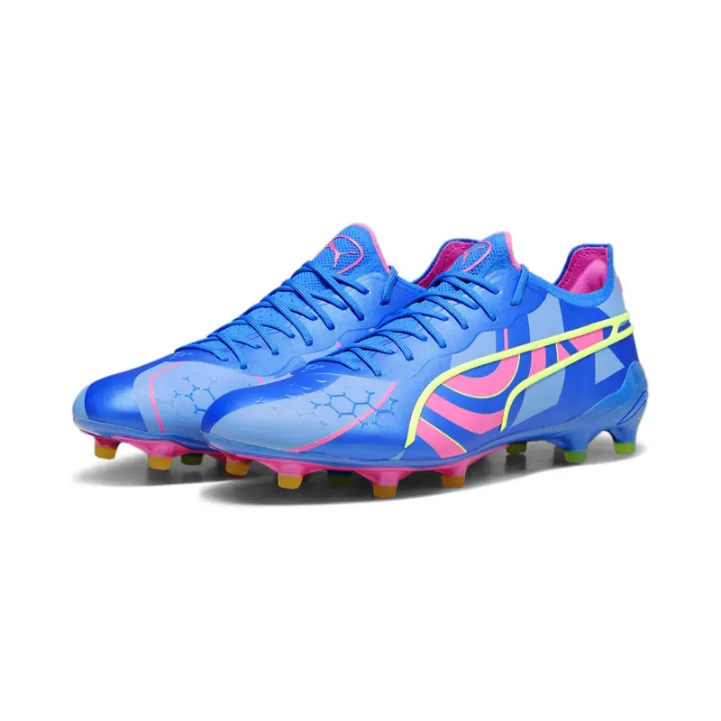 Scarpe da calcio KING ULTIMATE ENERGY FG/AG PUMA Ultra Blue Luminous Pink | Puma Blu
