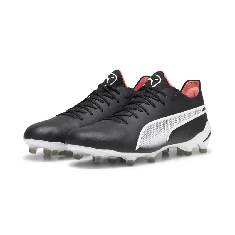 Scarpe da calcio KING ULTIMATE FG/AG PUMA Black White Fire Orchid Red | Puma Nero