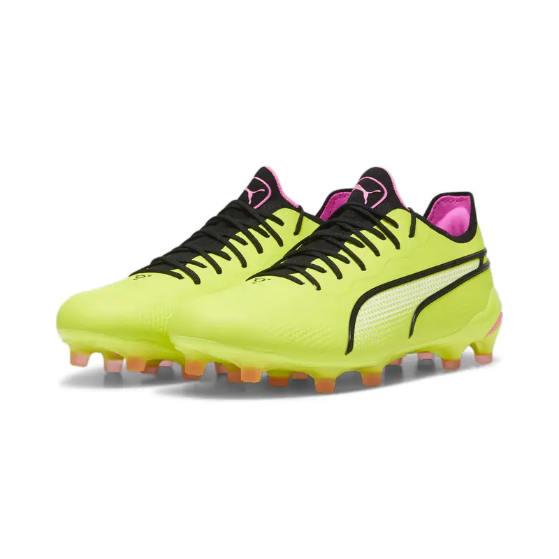 Scarpe da calcio KING ULTIMATE FG/AG PUMA Electric Lime Black Poison Pink Green | Puma Nero