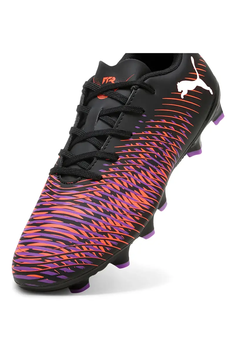 Scarpe da Calcio Nere e Viola PUMA FUTURE 8 PLAY FG/AG JR [NERO miniatura 3