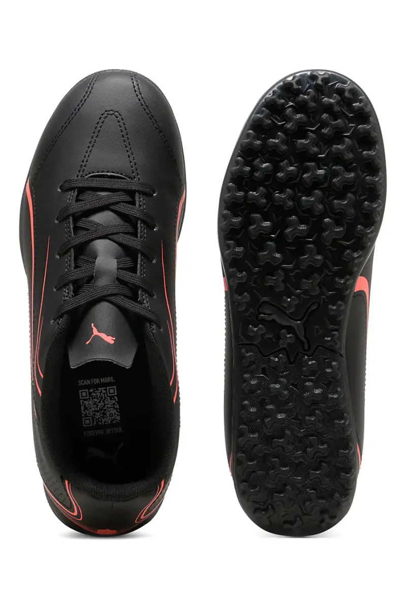 Scarpe da Calcio Nere per Terreni Sintetici Puma Vitoria TT Jr [ROSSO miniatura 4