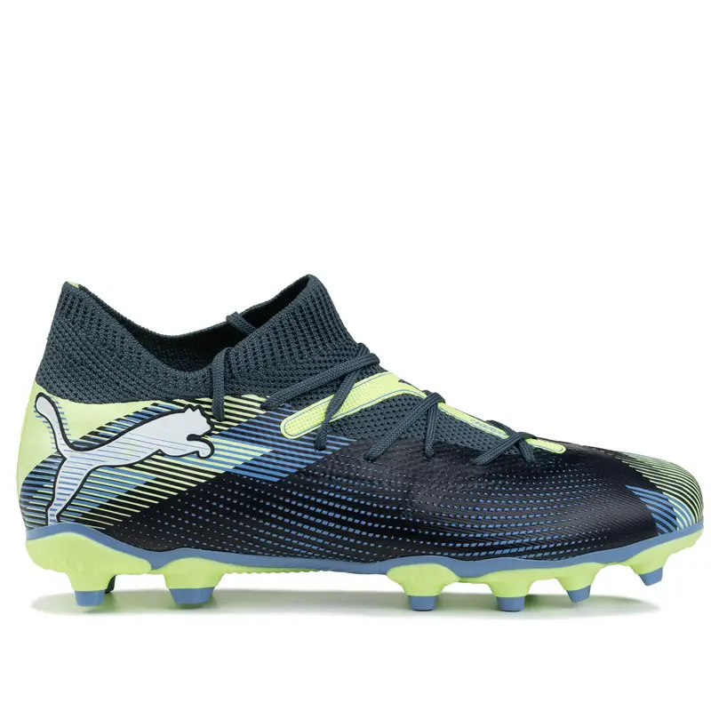 Scarpe da calcio per bambini PUMA Future 7 Match FG/AG Jr. | Puma Blu grigio