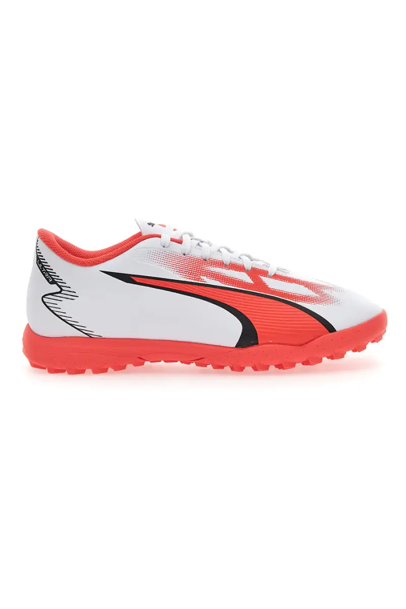 Scarpe da Calcio Puma Ultra Play TT Jr Bianche e Arancioni [BIANCO]