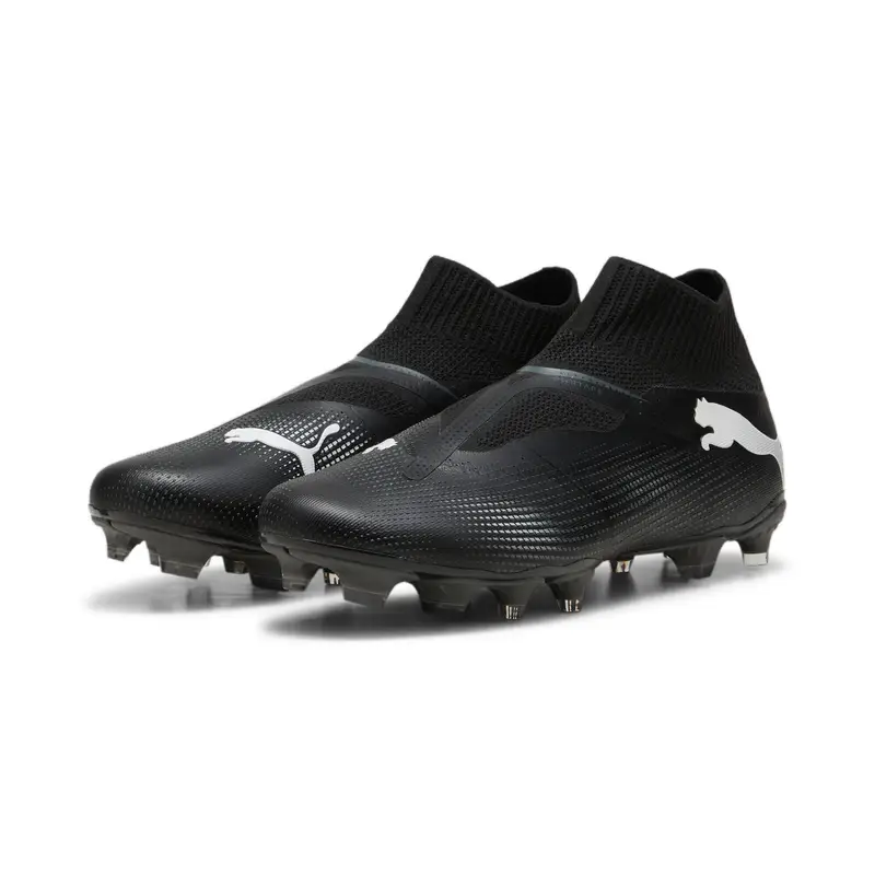 Scarpe da calcio senza lacci FUTURE 7 MATCH FG/AG PUMA Black White | Puma Nero