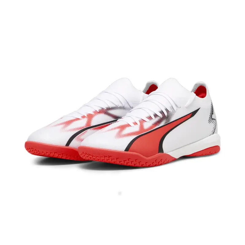 Scarpe da calcio ULTRA MATCH IT da uomo PUMA White Black Fire Orchid Red | Puma Multi