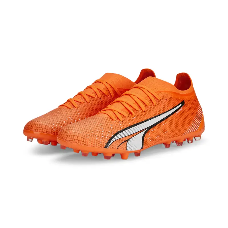 Scarpe da calcio ULTRA Match MG da uomo PUMA Ultra Orange White Blue Glimmer | Puma Arancione