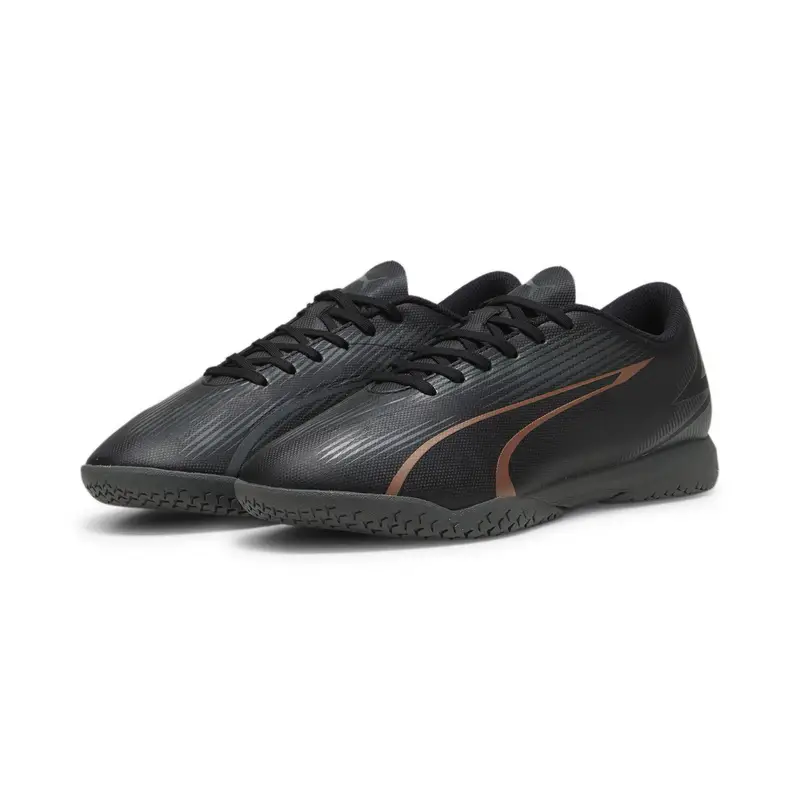 Scarpe da calcio ULTRA PLAY IT PUMA Black Copper Rose Metallic | Puma Nero