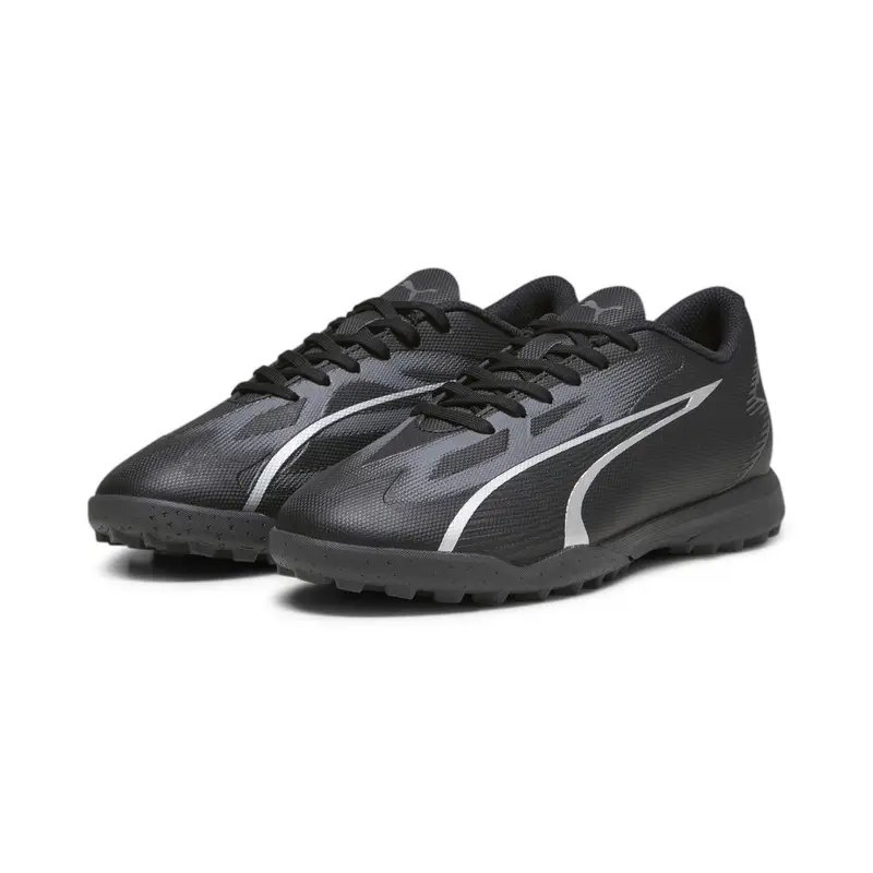 Scarpe da calcio ULTRA PLAY TT da ragazzi PUMA Black Asphalt Gray | Puma Nero