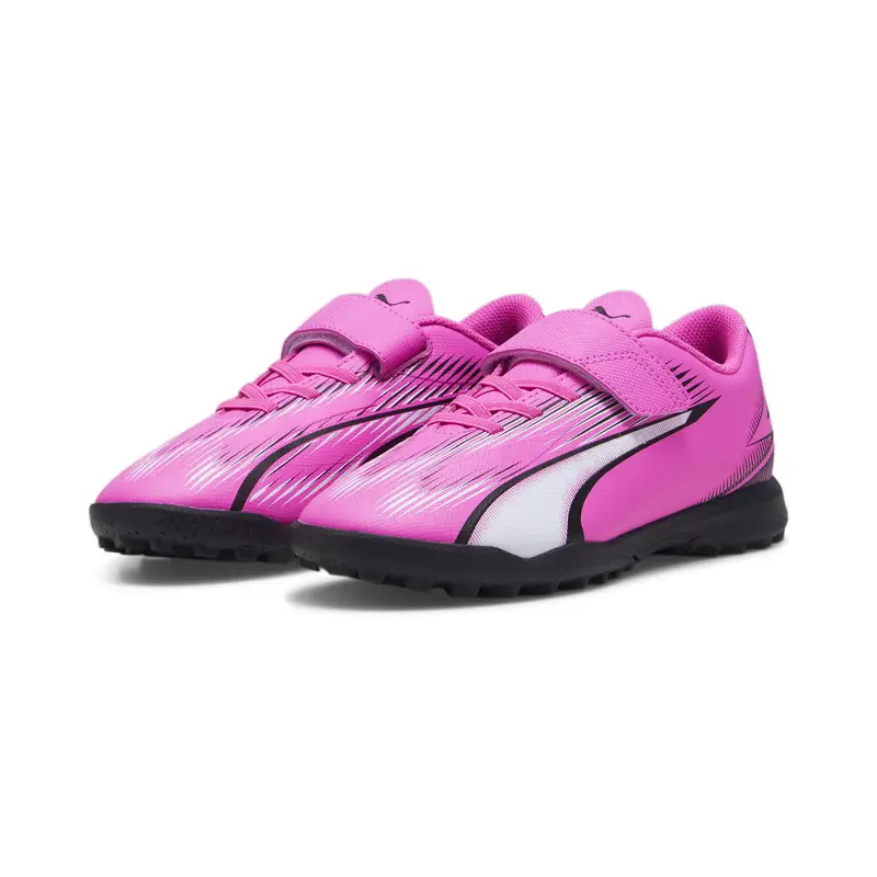 Scarpe da calcio ULTRA PLAY TT da ragazzi PUMA Poison Pink White Black | Puma Rosa