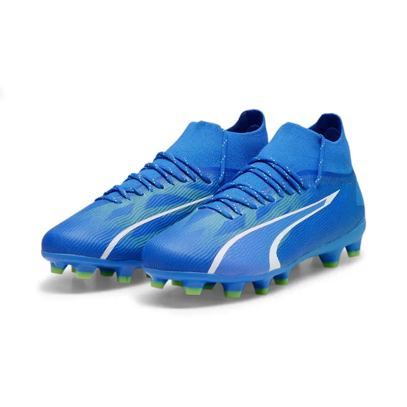Scarpe da calcio ULTRA PRO FG/AG da ragazzi PUMA Ultra Blue White Pro Green | Puma Blu