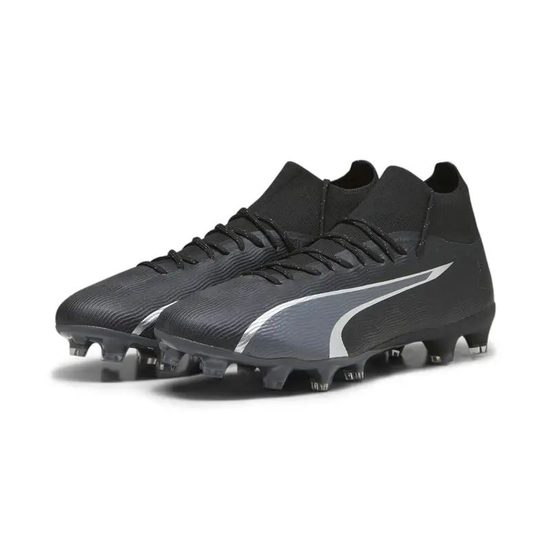 Scarpe da calcio ULTRA PRO FG/AG da uomo PUMA Black Asphalt Gray | Puma Nero