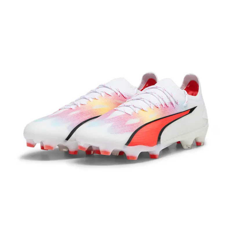 Scarpe da calcio ULTRA ULTIMATE FG/AG PUMA White Black Fire Orchid Red | Puma Bianco