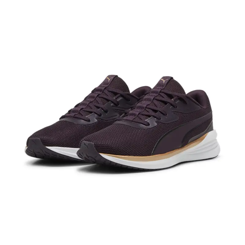 Scarpe da corsa Night Runner V3 PUMA Midnight Plum Gold Purple | Puma Viola