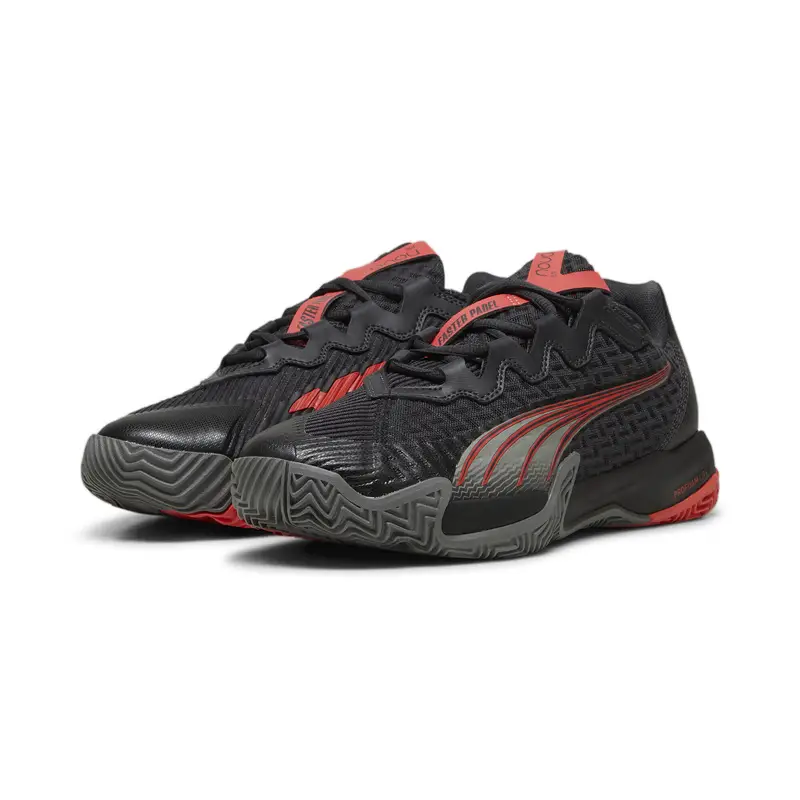 Scarpe da padel NOVA Elite PUMA Flat Dark Gray Black Medium Active Red | Puma Grigio scuro