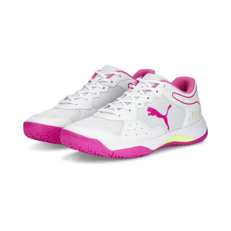 Scarpe da padel Solarsmash RCT PUMA White Ravish Fast Yellow Pink | Puma Bianco