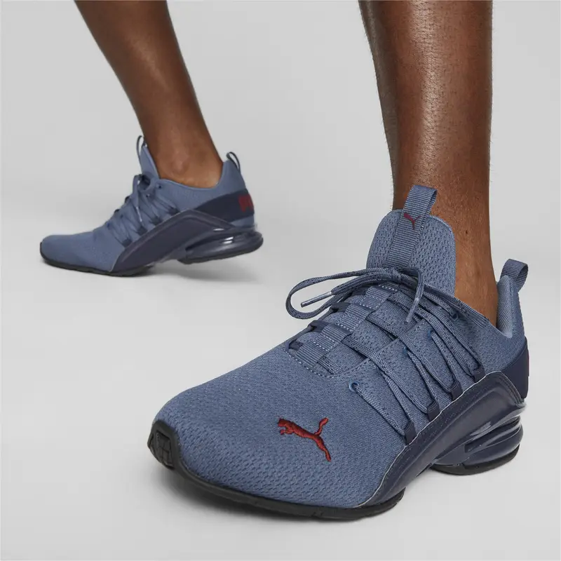 Scarpe da running Axelion Refresh da uomo PUMA Navy Inky Blue Dark Jasper Red | Puma Blu