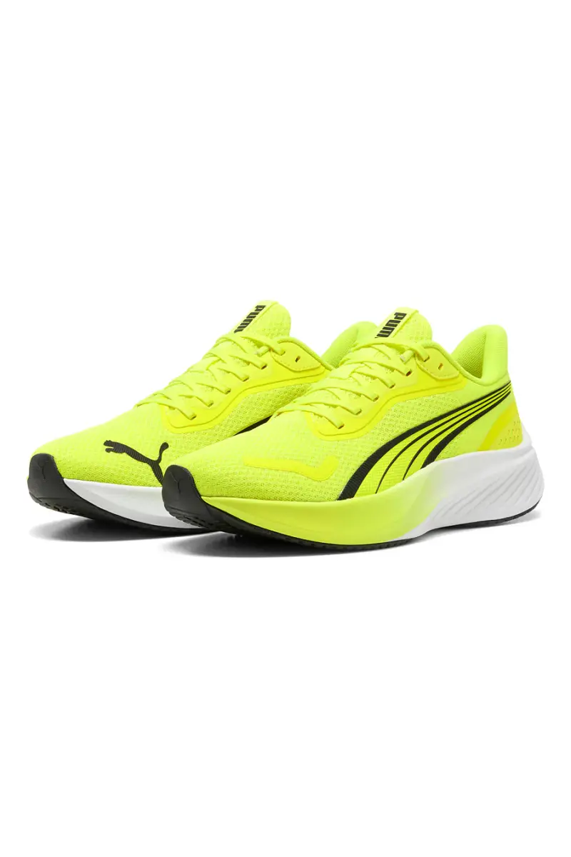 Scarpe da running giallo fluo con suola PUMALite Puma Pounce Lite [GIALLO] miniatura 2