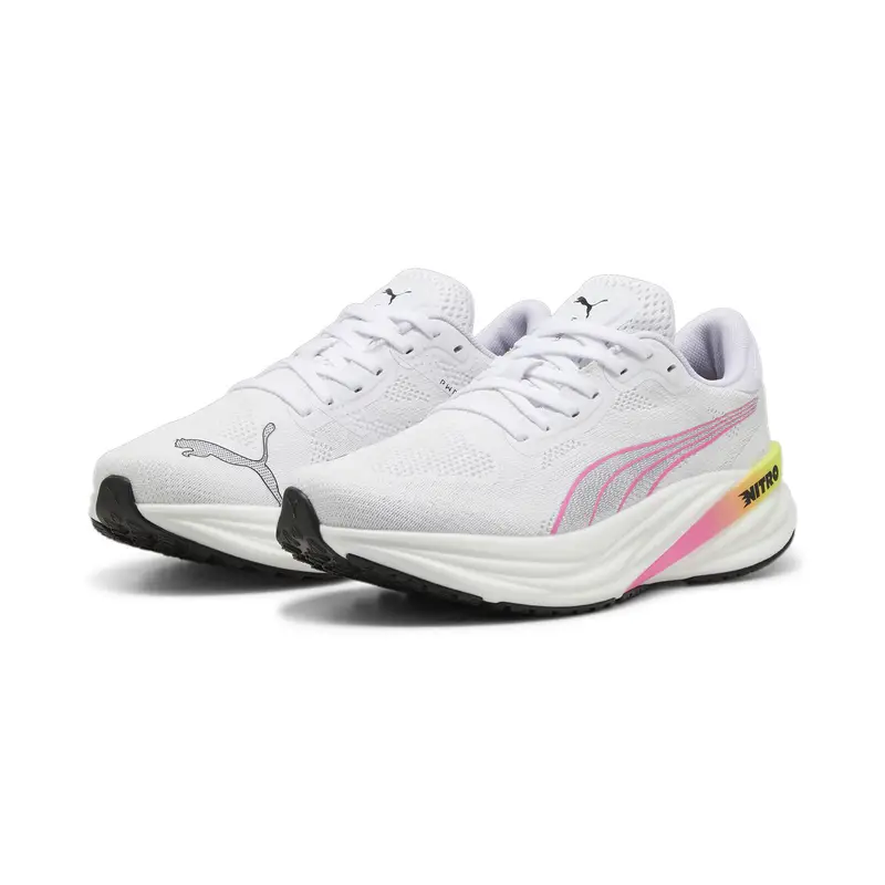 Scarpe da running Magnify NITRO™ 2 da donna PUMA White Black Poison Pink | Puma Bianco
