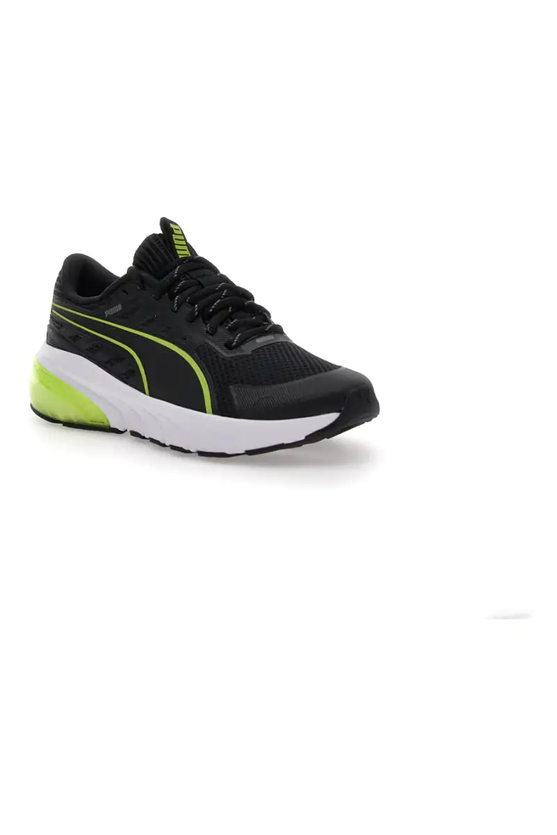 Scarpe da running nere bianche e verde lime Puma Cell Glare Jr [NERO] miniatura 2