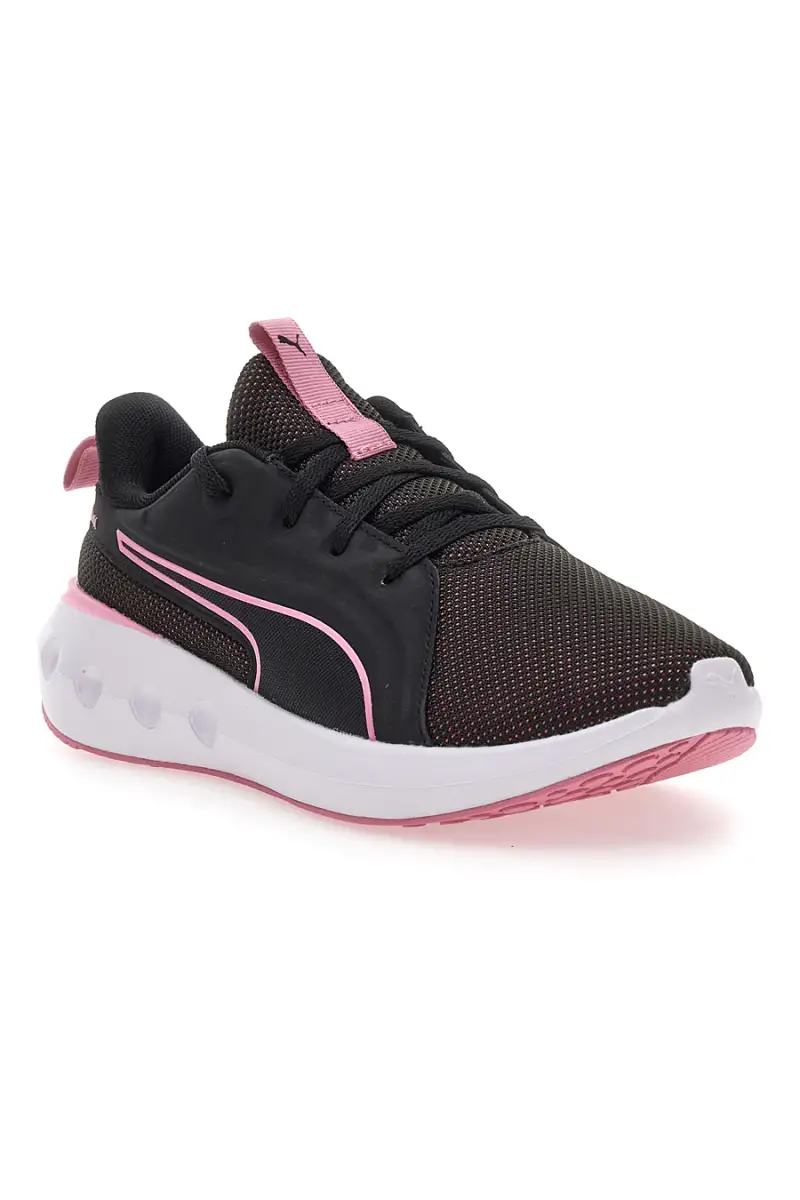 Scarpe da running nere con dettagli rosa e suola ammortizzata Puma Softride Carson [NERO miniatura 2
