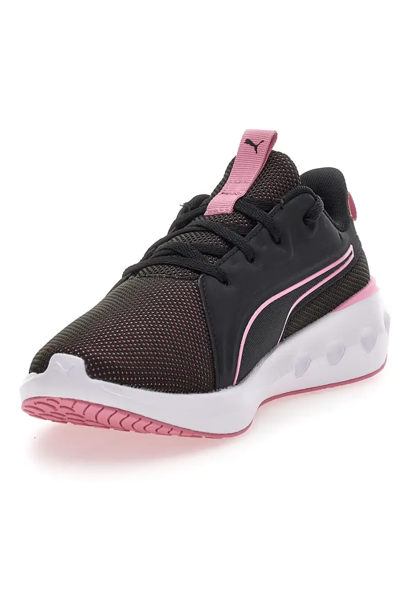 Scarpe da running nere con dettagli rosa e suola ammortizzata Puma Softride Carson [NERO miniatura 4