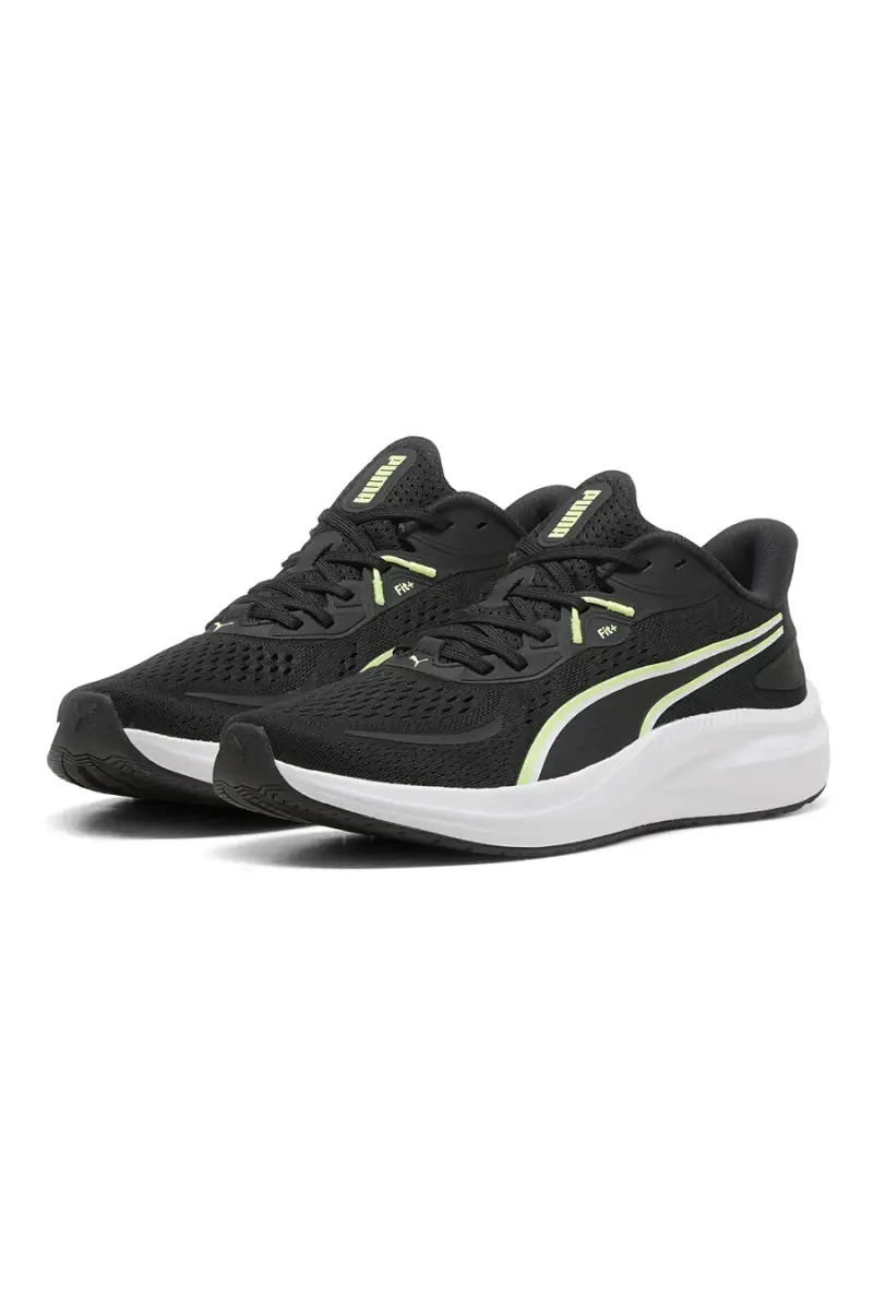 Scarpe da running nere leggere con suola ammortizzata Puma Skyrocket Lite 2 [NERO] miniatura 2