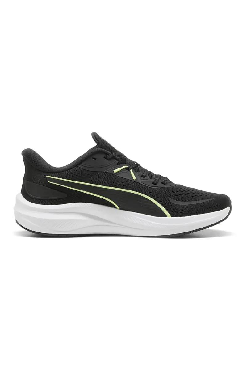 Scarpe da running nere leggere con suola ammortizzata Puma Skyrocket Lite 2 [NERO] miniatura 3